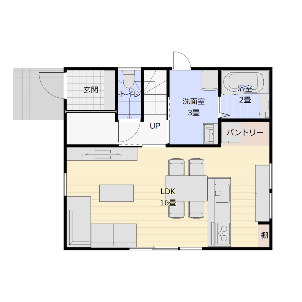 天童市老野森2丁目 簡易図1F