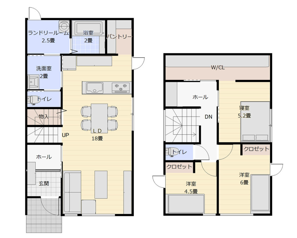 山形市上町4丁目B棟:平面図